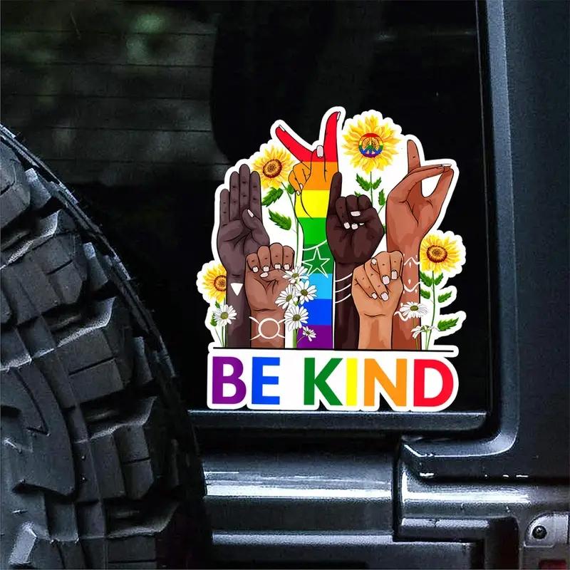 JT25 # Hand Talking LGBTQ + Gay Les Pride ASL наклейки водонепроницаемые украшения наклейки для автомобиля