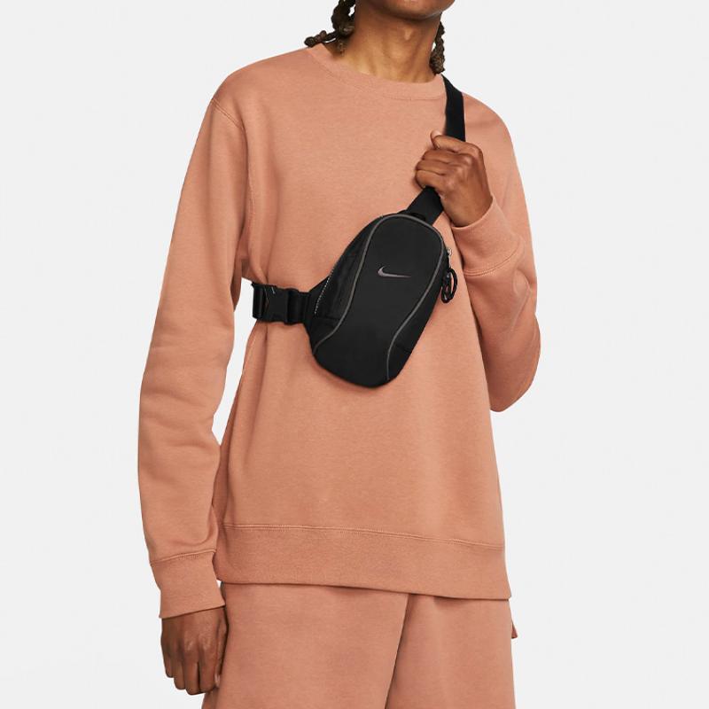 Nike Серия Sportswear Essentials Нейлоновая сумка-слинг Обычная Унисекс Чистый черный/Каменно-серый Повседневная DJ9794-010