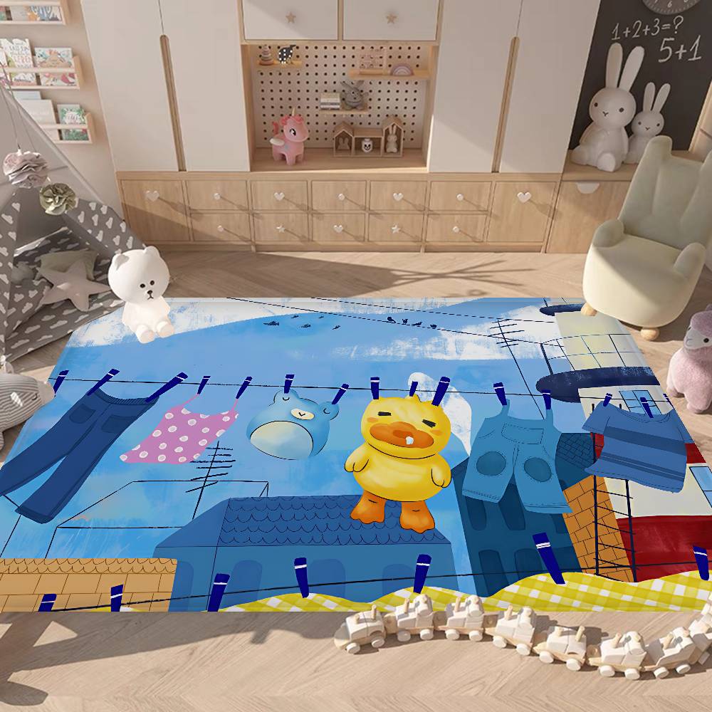 Brand B-B D-Duck Bathroom Mat Anti-slip Absorb Water Long Strip Cushion Bedroon Mat Welcome Doormat
