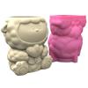 Sheep Flower  Silicone Molds Lamb Flowerpot Epoxy Resin Casting Molds Candle Holder Resin Mold for  Storage Box