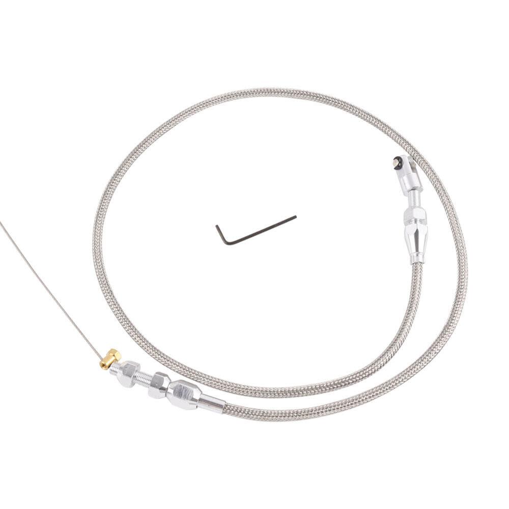 High quality auto engine parts 36" Stainless Steel Braided Throttle Cable for Chevy LS1 4.8 5.3 5.7 6.0 Engine
