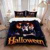 Halloween Horror Icon Print 3Pcs Bedding Setduvet Cover With 2 Bedropillowcase Home Birthday Gift