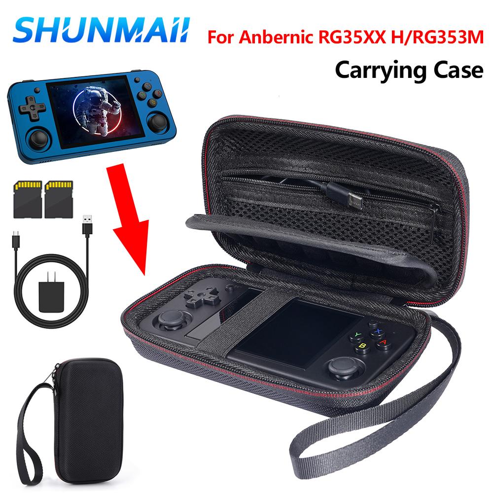 Сумка для хранения портативной игровой консоли Anbernic RG35XX H/RG353M, ударопрочный чехол из ЭВА, держатель для хранения ретро-игр