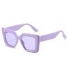 Box sunglasses, hot jelly color Internet celebrity glasses, personalized big frame street sunglasses women