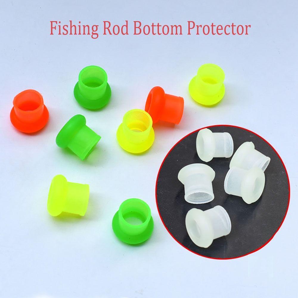 10Pcs Silicone Fishing Rod Retaining Ring Fishing Gear Rod Bottom Protector Fishing Rod Stopper
