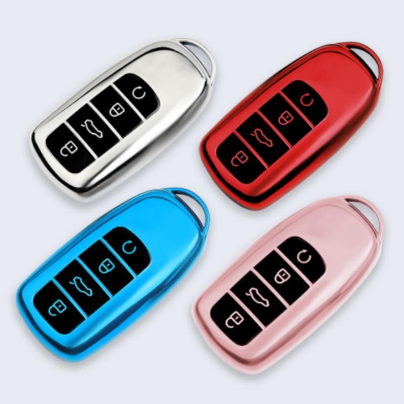 Для Chery Tiggo 8 Pro Tiggo 8plus New 5 Plus 7pro Мягкий ТПУ автомобильный чехол для смарт-ключа чехол в виде ракушки, сумка для ключей, протектор