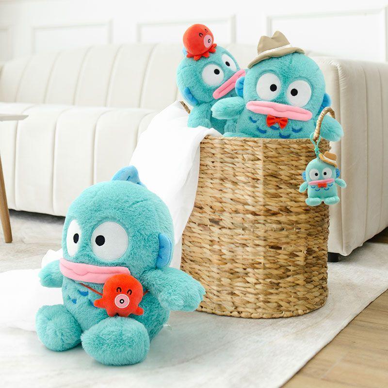 Official Sanrio Hangyodon Octopus Stuffed Toy, Large Plush Pillow Doll, Romantic Festival Gift For Girlfriend & Best Friends