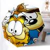 1 шт. Автоматический зонт Garfield Pets, 8 ребер, портативный, складной, черный железный каркас, для улицы, пляжа, путешествий, пляжный зонт 188