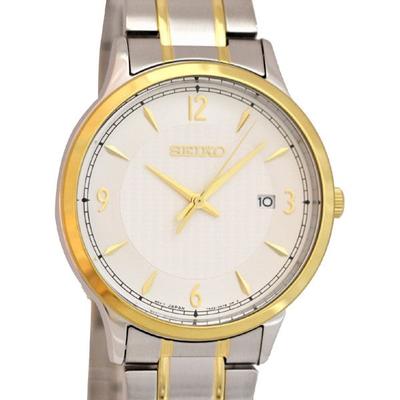 Унисекс SGEH82P1 (Seiko кварцевые мужские часы SV металлический ремешок) часы