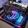 1PC Custom Name Neon Lights Soccer Ball Theme Floor Mat Ideal for Living Room, Game Rooms, Office, Bedroom Floor Mat Playful Design