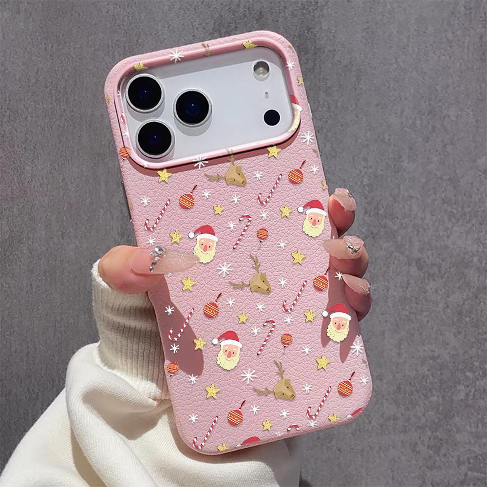 Чехол-веревка в мультяшном рождественском стиле для iPhone 17 16 15 14 13 12 11 Pro Max 17 Air 16 15 Plus 17 Pro Max