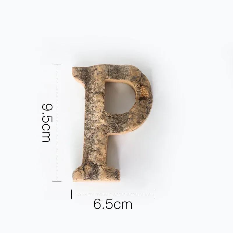 Вместе с Bark Массив дерева Ретро Деревянные Английские Буквы Алфавит Число для Кафетерия Бара Домашнее Украшение Винтажная Сделай Сам Буква