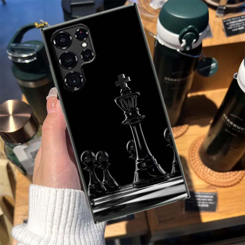 Competitive Chess Game Cases Phone Case for Samsung Galaxy S26 Ultra S25 Edge S24 S23 FE S21 Plus S20 S22 S10 Cover TPU Capa She