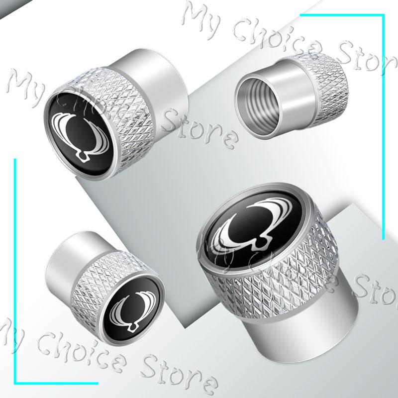 4Pcs Emblem Car Wheel Tire Valve Caps Tyre Rim Stem Airdust Waterproof Covers For Ssangyong Actyon Sport Korando Rexton Kyron