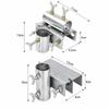 Clamp Mount Design Umbrella Holder Clip Sturdy Base Construction Deck Railing Clip  Balcony Railing