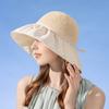 Летняя дышащая панама женская клетчатая хлопковая сетчатая шляпа от солнца с принтом легкая элегантная женская пляжная шляпа с большими полями на шнуровке и бантом