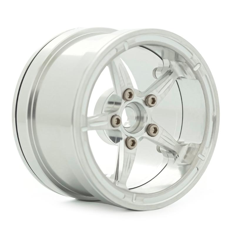 Wheel Hub Set for Axial SCX10 2.2 Universal Durable Metal Beadlock Wheel Rims RC Crawler Car Wheels Replacement Parts