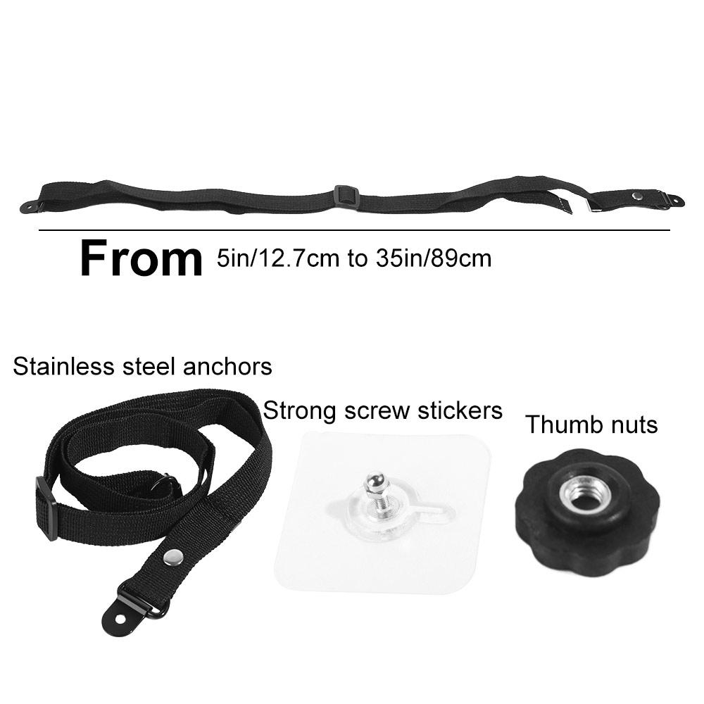 2Pcs Durable Furniture Mounting Strap Kit Anti-Tip TV Harness TV Safety Strap Set for Baby Proofing