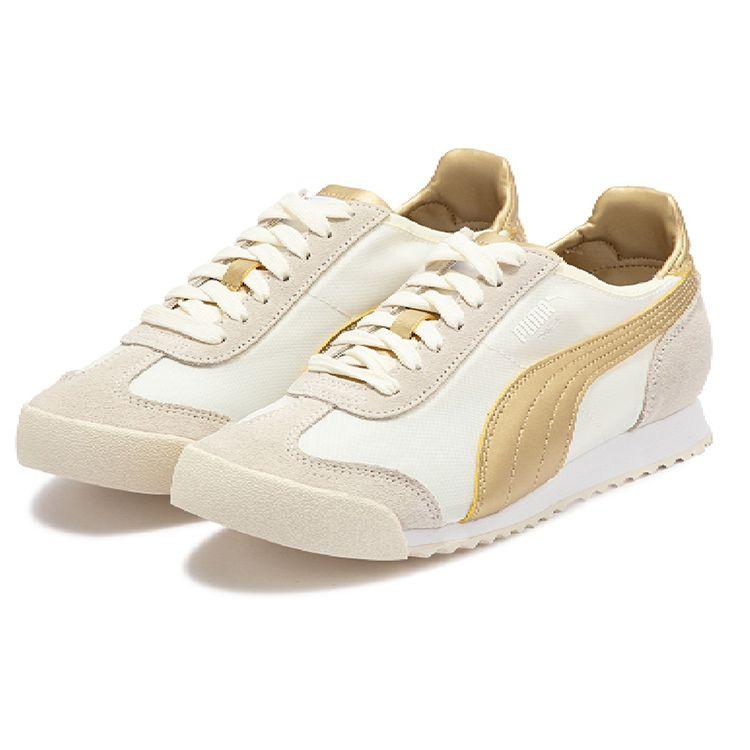Puma Кроссовки Roma OG Nylon Metallic - Whisper White Team Gold Unisex Кремовые 390635-02