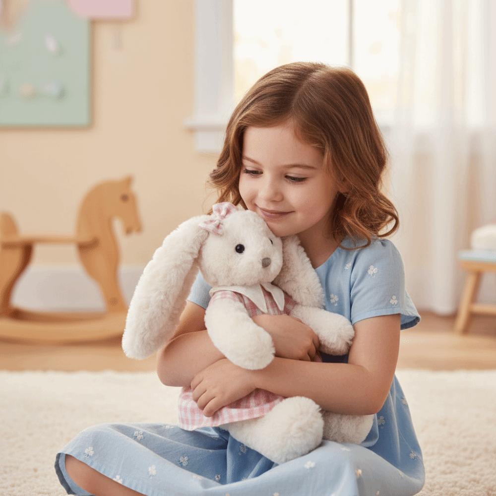 Ultra-Soft Rabbit Plush Toy Soft Stuffed Animal Doll Rabbit Doll Children's Room Decor