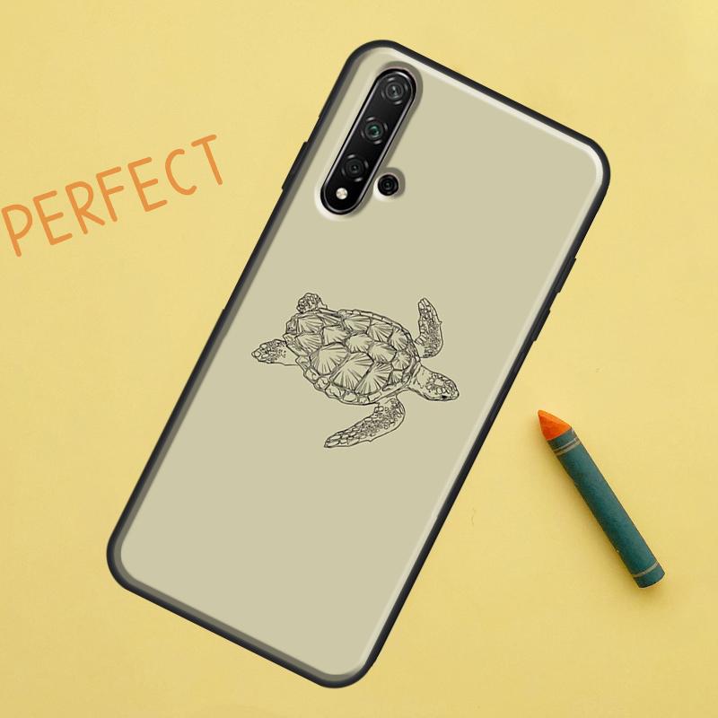 Чехол с морской черепахой для Huawei Nova 10 9 SE 11 Pro 12i 11i 8i Y60 Y70 Y90 Y61 Y91 Y72 Y73 P20 P40 P30 Lite