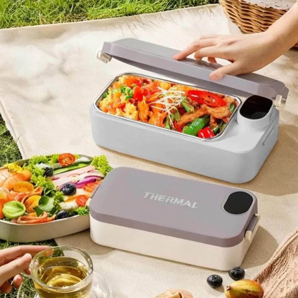 Waterless Heating Heated Food Warmer Digital Display Heated Box Electric Lunch Box Travel