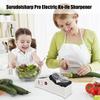 Многофункциональная электрическая кухонная точилка для ножей и ножниц, точилка для лезвий, перезаряжаемая электрическая