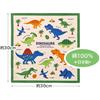 Skater Handkerchief 30x30cm Dinosaur Picture Book HKC30-A