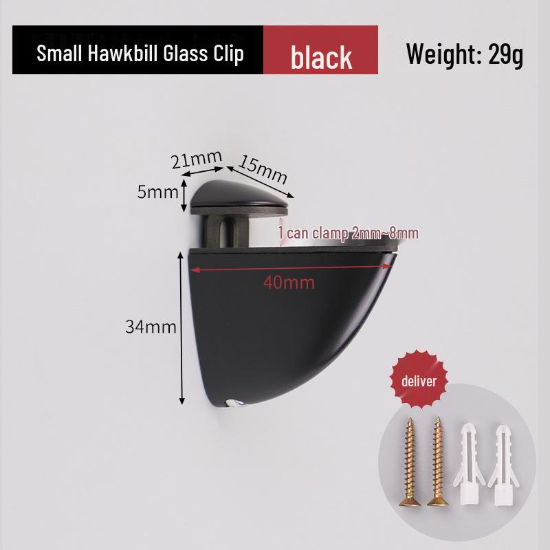 Регулируемый кронштейн-зажим для стеклянной полки