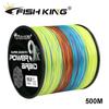 Fishing King 500M 9X Strand Braided Fishing Line Multifilament 100% PE Line Braided Fishing Line
