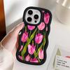 Простой чехол-накладка с мягким цветочным рисунком для iPhone 16 Pro Max 17 Air 11 XR 8 14 12 13 15 Plus
