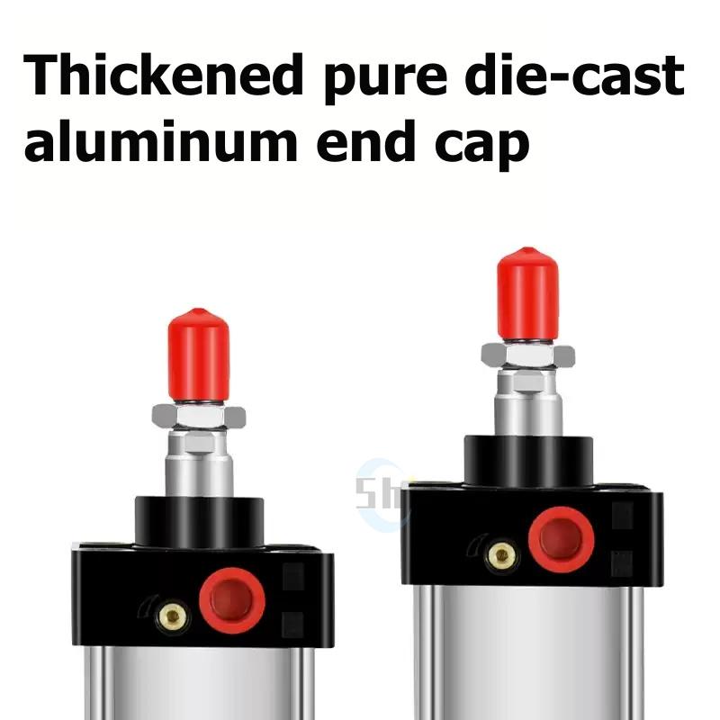 SC Standard Air Cylinder SC32/40/50/63mm Bore Small With Magnetic Pneumatic Cylinder Piston 25/50/75/100/150/200/250mm Stroke