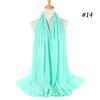 Muslim Hijab Women Lady Plain Bubble Chiffon Scarf Hijab Wrap Shawls Headband