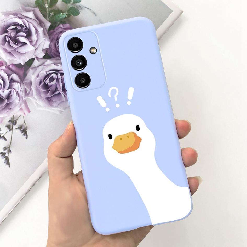 Для Samsung A14 5G 2023 Чехол Милый Желтый Утенок Кот Мультяшный Funda Для Samsung Galaxy A14 SM-A145F SM-A146B Чехол для Телефона A 14 Etui