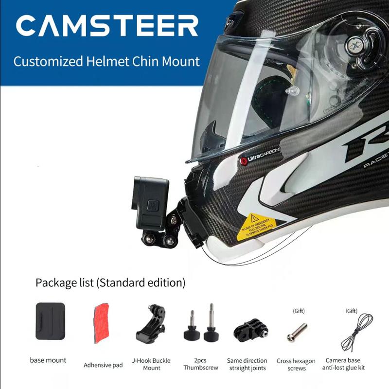 for Nolan X-lite X803rs Helmet Custom Aluminium Chin Mount for GoPro Hero12 11 10 DJI Action 5pro 4 3 Insta360 X4 Ace pro Camera