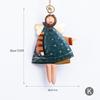 Nordic Iron Angel Ornament: Christmas Tree Pendant & Scene Decoration