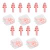 10pcs Soft Silicone Earplugs Waterproof Swimming Ear Plugs Reusable Noise Reduction Sleeping Ear Plugs Hearing Protector