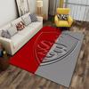 Red and Gray Shield Logo Carpet suitable as a non-slip mat for the living room or bedroom sofa