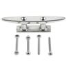 1Pc Boat Open Base Cleat Dock Cleat with tallation Screws Marine 316 Stainless Steel Yacht Mooring Accessories 4/5/6/8/10inch