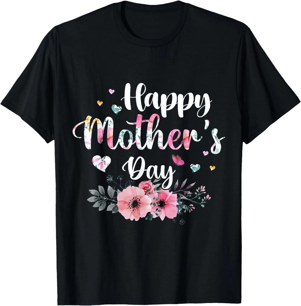 Happy Mother's Day 2026 Cute Floral for Women Mom Grandma unisex T-Shirt
