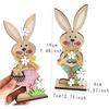 Wooden Table Centerpieces Bunny Gnomes Egg Family Desk Decoration New Spring Ornament