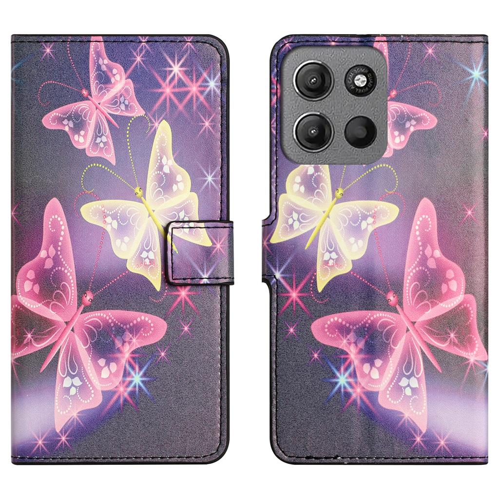 For Motorola Moto G86 5G/G86 Power 5G Case Pattern Print PU Leather Wallet Phone Cover