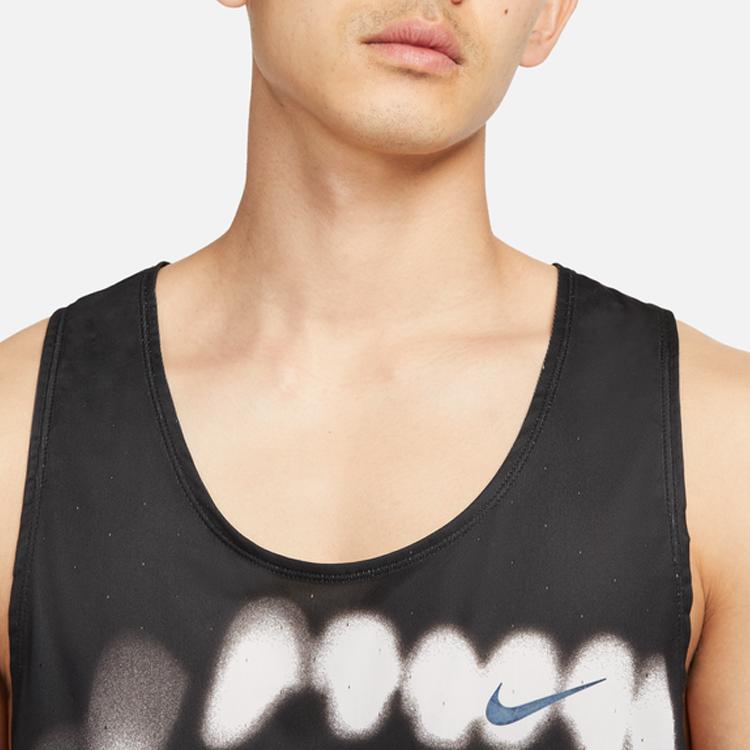 Nike Мужская черная майка для бега DX0846-010