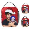 Fede V-Vigevani Lunch Bag Club Misterios Lunch Box School Portable Thermal Tote Handbags For Women Oxford Print Cooler Bag