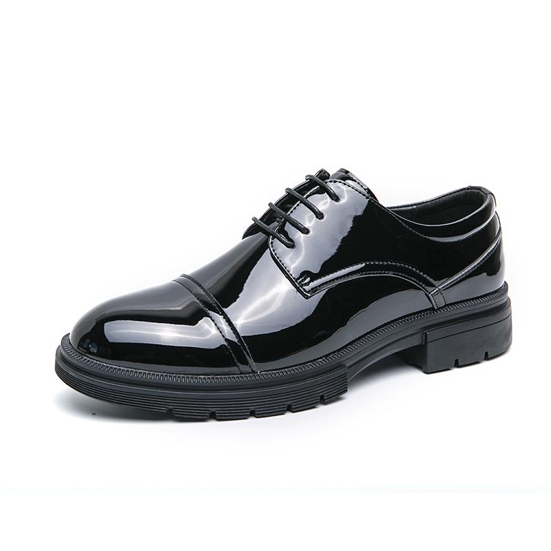 Fashion 2024 High End Fashionable Men's Business Dress Shoes Black Oxford Shoes Breathable British Style Men's Leather Casual Shoes
