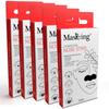 MasKing Угольные полоски для носа | Мгновенное удаление черных точек | Глубокое очищение пор и контроль жирности | Угольные экстракты | Мягкая формула для кожи с акне, белыми точками