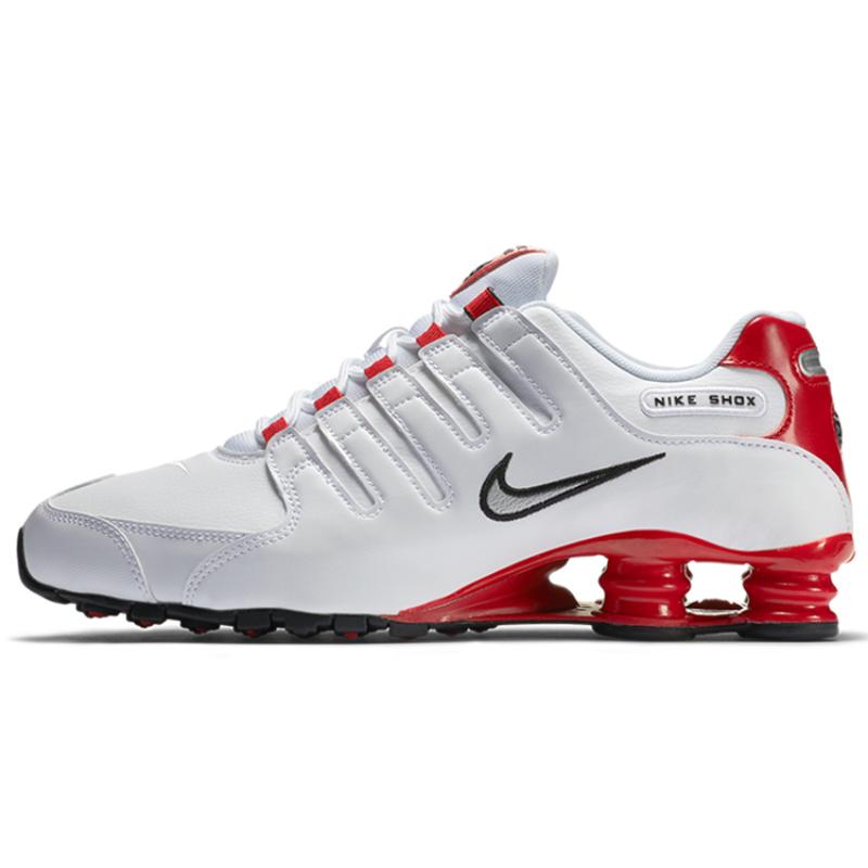 Nike Кроссовки Shox Nz Белые Университетский красный 378341-110