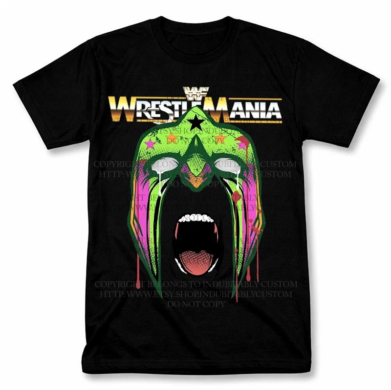 Графическая футболка Ultimate Warrior WrestleMania в винтажном стиле, футболка для фанатов WWF