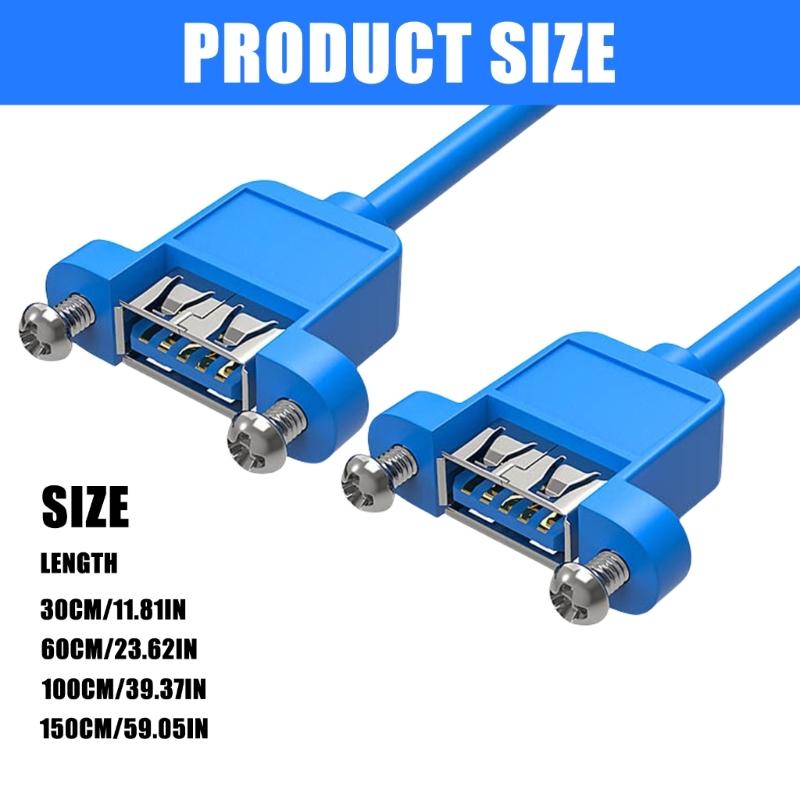 Высокоскоростной кабель для передачи данных USB 3.0 с крепежным ушком, различная длина от 30 см до 150 см для ПК, принтера, мыши, клавиатуры