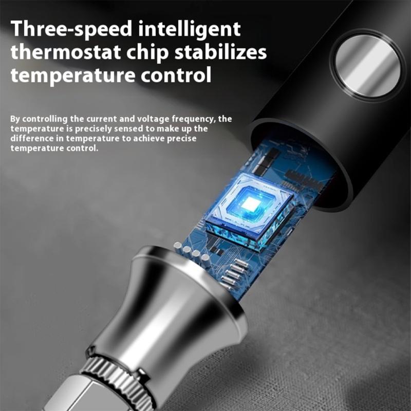 Мини сварочный аппарат Паяльник для проволоки Для ремонта электроники Регулируемая температура Наконечник Легкий Алюминиевый